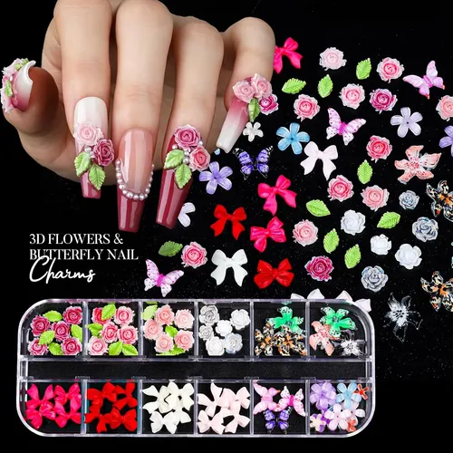 Kit Arte De Uñas Completo Con Brillos Y Pinceles