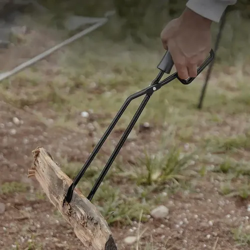 A . Estufa De Leña Para Troncos, Tenazas Para Chimenea ,