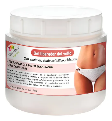 Gel Liberador De Vello Pelitos Encarnados Foliculitis X 250g