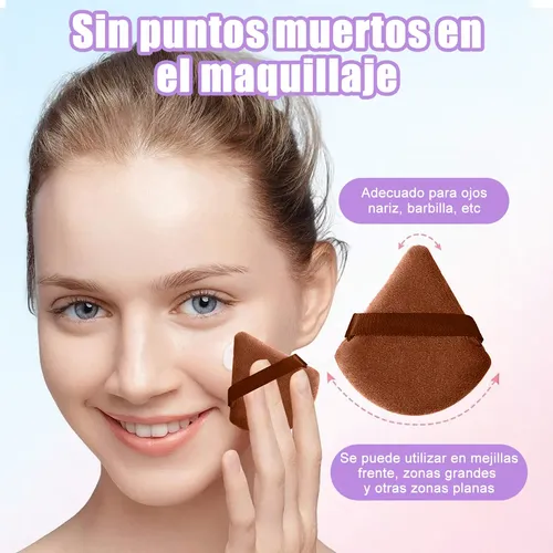 Kit 14pz Esponja Maquillaje En Polvo Beauty Blender Marrón Multi-colored