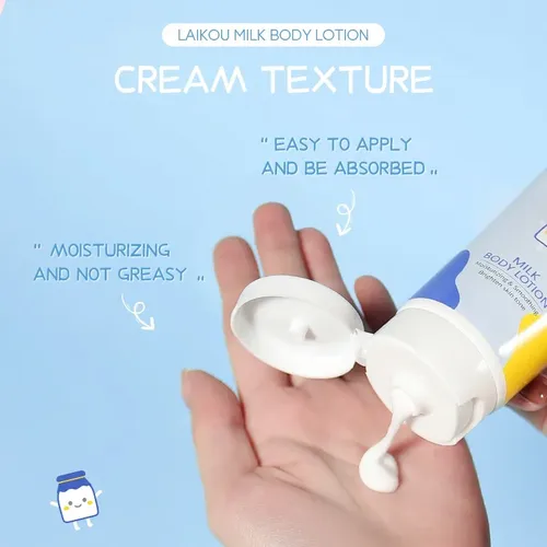 Loción Corporal Hidratante Laikou Milk, 120 G, Mejora La Opacidad