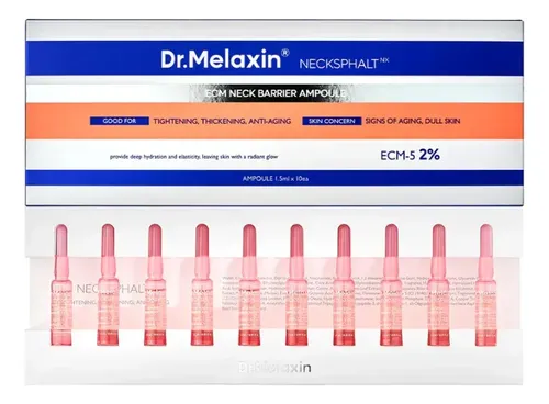 Ampollas Reafirmante Para Cuello Dr.melaxin Necksphalt 10 Un Suave