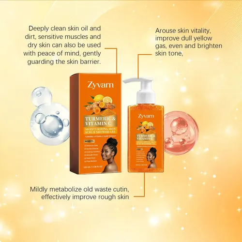 Vitamin C Scrub Body Wash, Vitamin C Moisturizing Skin 1pcs