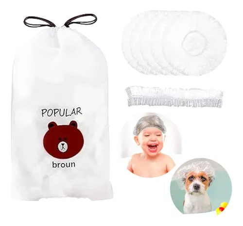 100 Gorritos Gorro De Baño Ducha Bebe Infantil Niños