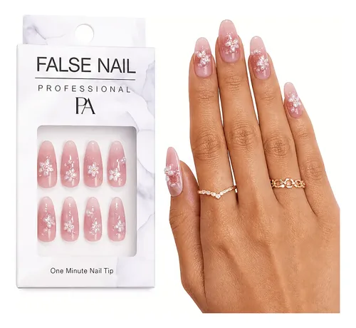 Pegatinas Para Uñas 72pzs No Requiere Removedor Fuerte 01