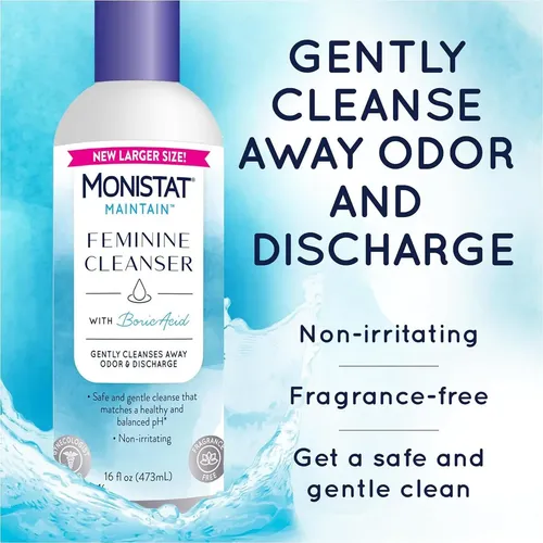 Limpiador Íntimo Femenino Monistat Ácido Bórico 16 Oz X2