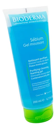 Bioderma Sebium Gel Moussant Limpieza Facial Piel 200ml