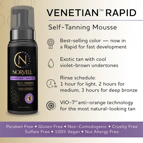 Mousse Autobronceadora Norvell Venetian Rapid 118 Ml