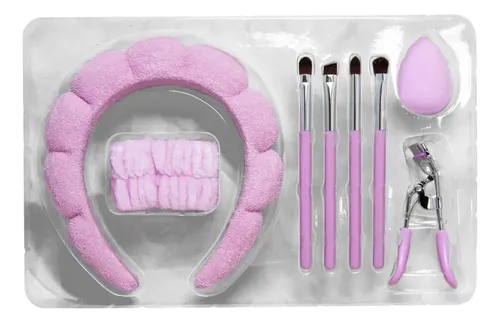 Set Maquillaje Pinceles Vincha Cisne Arqueador P3807 Jessamy