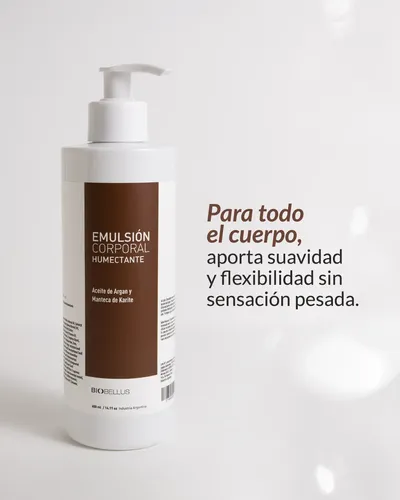 Emulsion Corporal Argan Y Karite Humectante 400ml Biobellus