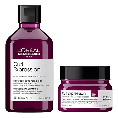 Shampoo X300ml Y Mascara X250ml Curl Expression Rulos Loreal