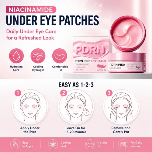 60 Pares Parches De Niacinamida Para Ojeras Y Arrugas