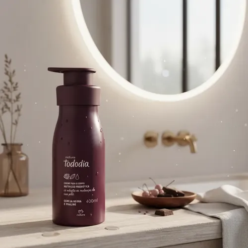 Crema Para El Cuerpo Tododia Cereza Negra Y Praliné – 400 Ml