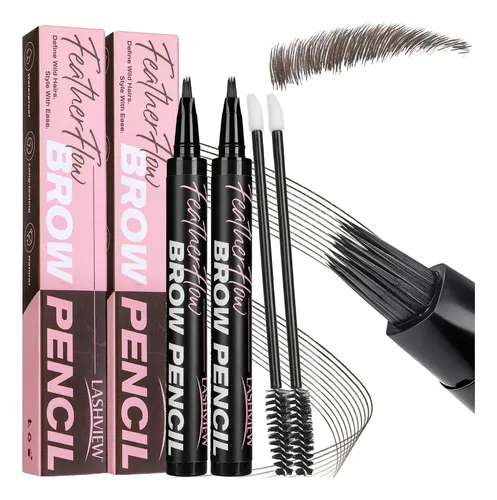 Lashview Lápiz Microblading Cejas Dark Brown 2 Pack