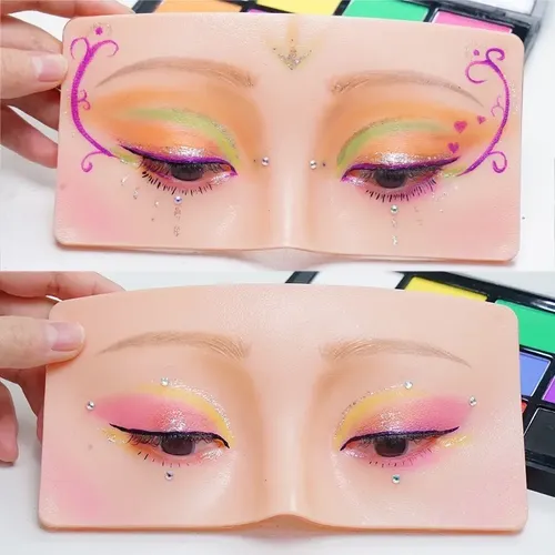 Práctica De Silicona De Maniquí De Maquillaje Facial &sk