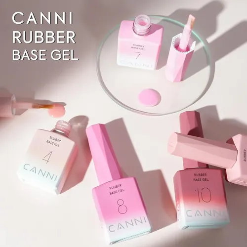 Conjunto De Gel De Uñas Canni 6x9ml Base De Caucho Con 5