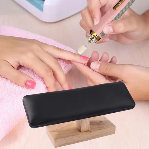 Almohada De Mano Para Decoración De Uñas, Negro