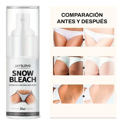 Spray Blanqueador Corporal Zonas Intimas + Guante Exfoliante Sin Fragancia