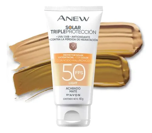 Protector Solar Color Facial Fps 50 Medium Anew Hialuronico