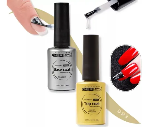 Base Coat Y Top Coat Cherimoya Esmalte Semipermanent Clasica