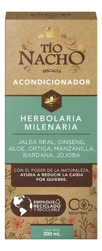 Tío Nacho Herbolaria Milenaria Acondicionador Fortalecedor