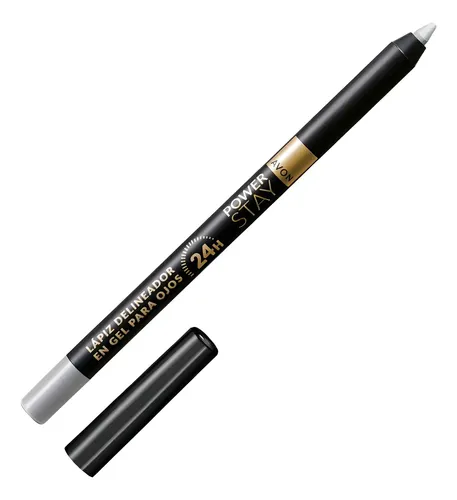 Delineador Gel Avon Power Stay Lápiz Silver Shimmer