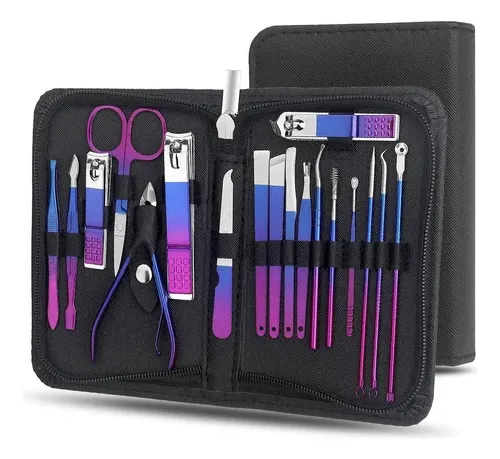Set Brochas Maquillaje 18 Piezas Con Estuche