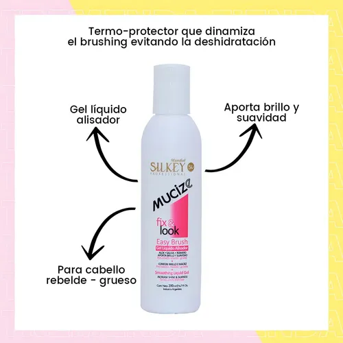 Easy Brush Gel Líquido Alisador Extremo Mucize Silkey X 24u