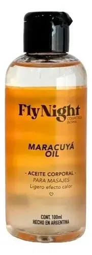 Fly Night Aceite Lubricante Corporal Masajes Aroma Maracuya