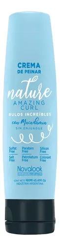 Crema De Peinar Novalook Macadamia Nature Rulos 160ml