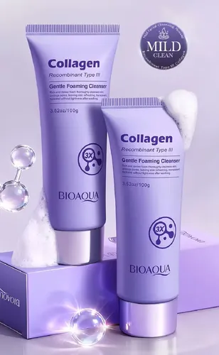 Limpiador Facial Colágeno Recombinante 100ml Bioaqua Todo Tipo De Piel