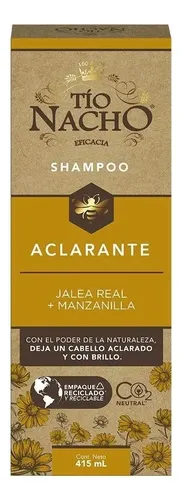 Shampoo Tío Nacho Aclarante X 415 Ml Jalea Real Manzanilla