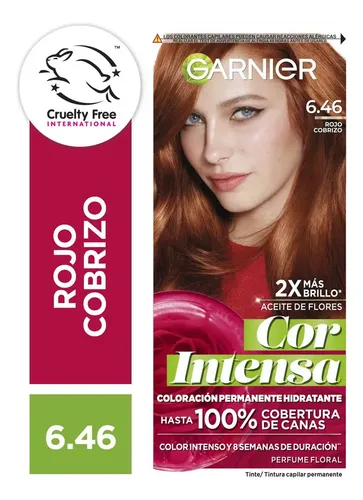 Kit Tintura Permanente Cor Intensa Tono 6.46 Garnier