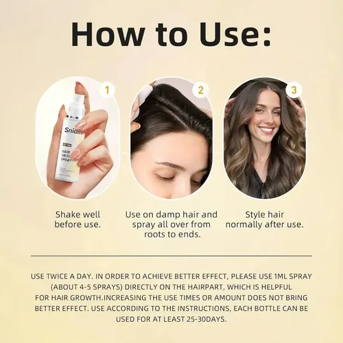 Yuim Spray Para El Crecimiento Del Cabello, No Nmjtyu