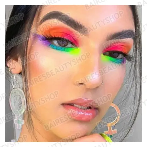Sombras Pigmentos Pigmento Fluo Neón Brilla Luz Negra