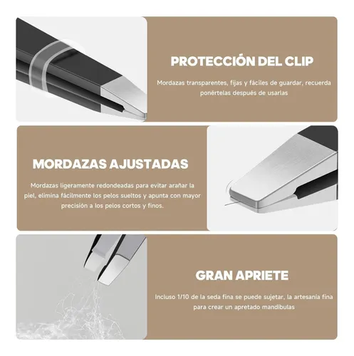 Pinzas Profesionales Para Depilar,juego De Pinzas Para Cejas