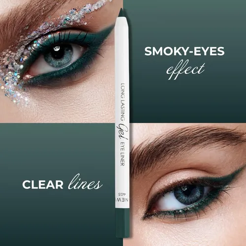 Lápiz Delineador De Ojos En Gel Lamel No Smudge Verde