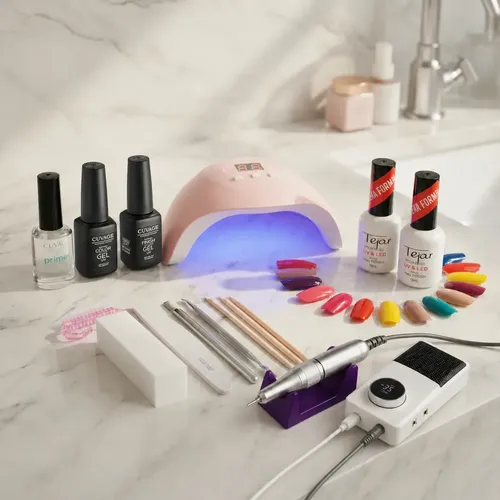 Kit Inicial X 15u Tejar Manicuria Esmalte Semi Cabina Torno