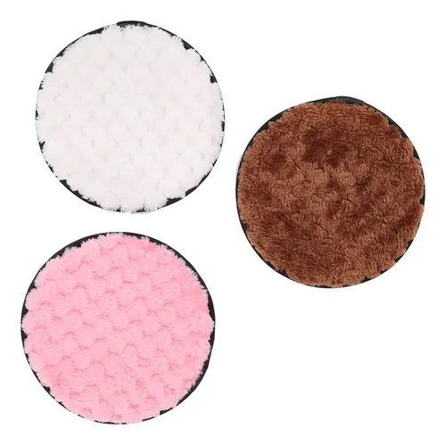 Esponja Desmaquillante Reutilizable De Microfibra Puff, 3 Un