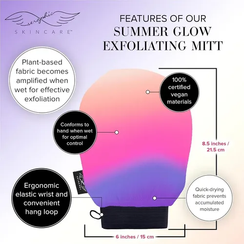 Guante Exfoliante Premium Coreano Seraphic Summer Glow 1ud