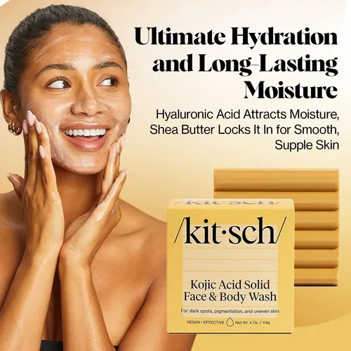 Barra De Jabón Kitsch, Barra Facial Y Corporal De Ácido Kóji