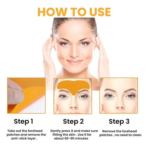 Parche Facial Pack X10 Arrugas Y Marcas De Expresion Frente