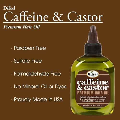 Aceite Capilar Difeel Con Cafeína Y Ricino 210 Ml