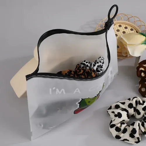 Set De 5 Bolsos Transparentes De Pvc For Maquillaje -jxs1