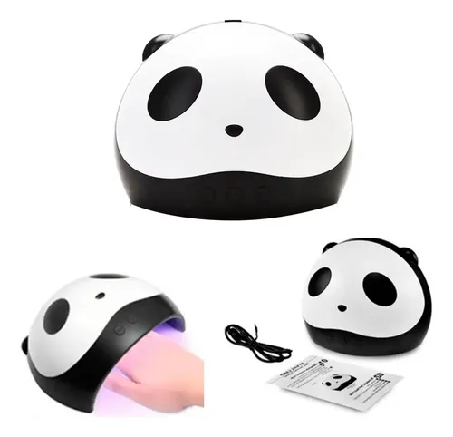 Cabina Panda Para Uñas Uv 36w 12 Luces Led Manicuría Manos Color Blanco/Negro