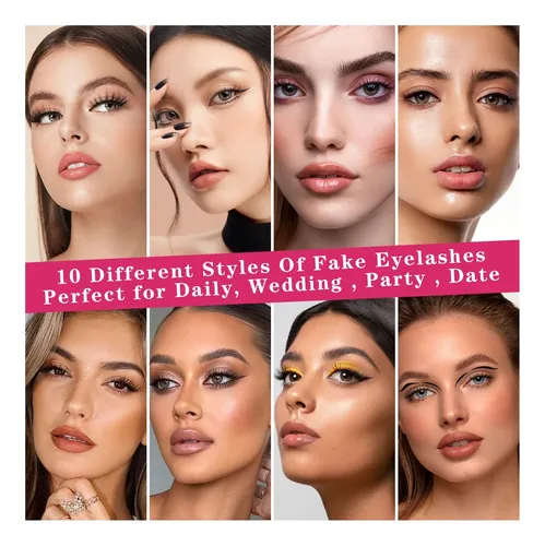 Feita Pestañas Magnéticas Reutilizables 3d 5d Pack 15