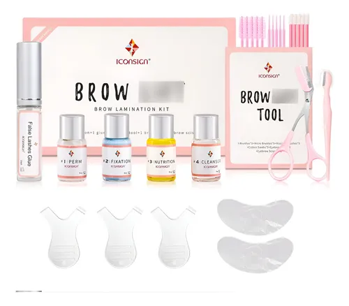 Kit De Laminación De Cejas Iconsign Modelo Profesional 8 Sem