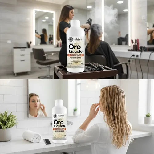 Oro Líquido X 1 Litro Luxury Protector Térmico Brillo Extrem