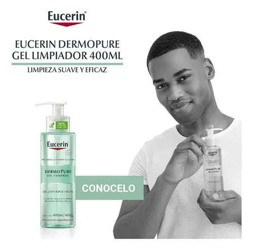 Eucerin Dermopure Oil Control Gel Limpiador Facial X 400 Ml Grasa Día/noche