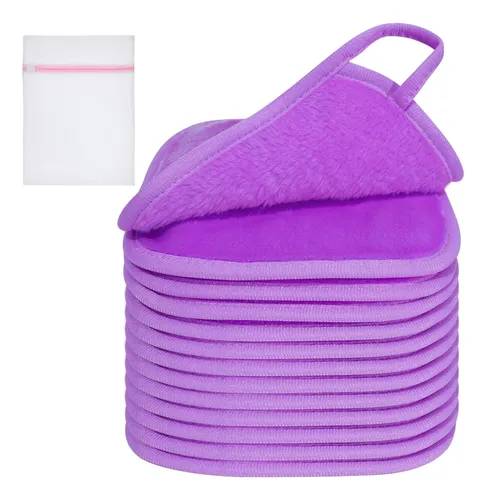 Paño Desmaquillante Kodamo 12 Unidades Violeta De Microfibra